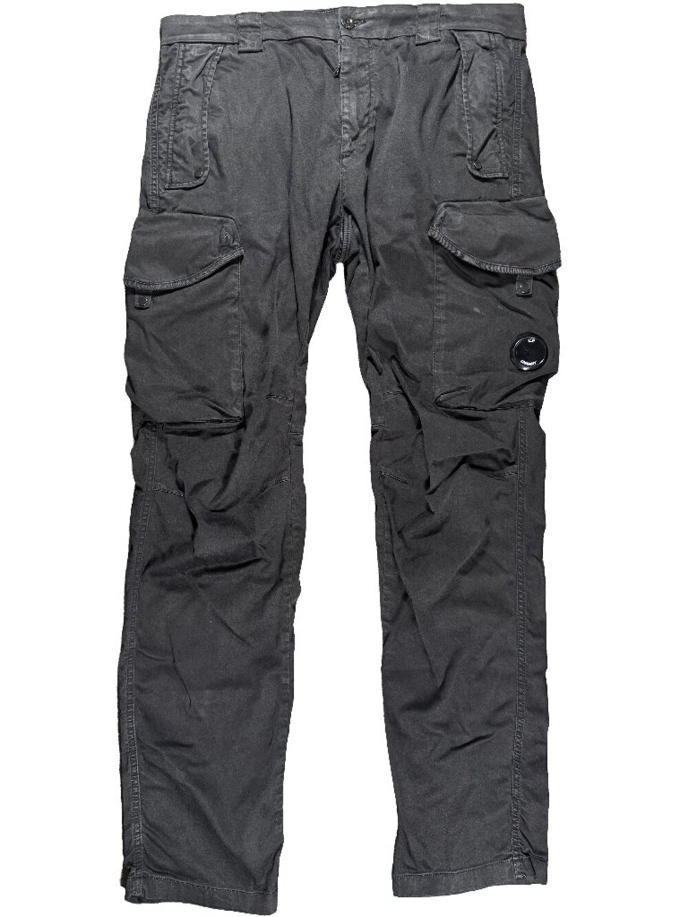 C.P. Company Ergonomic Goggle Lens Cargo Pants Black men's size IT52 / 36x32.5